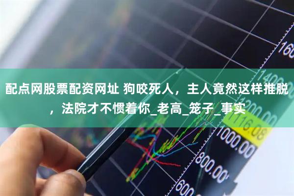 配点网股票配资网址 狗咬死人，主人竟然这样推脱，法院才不惯着你_老高_笼子_事实